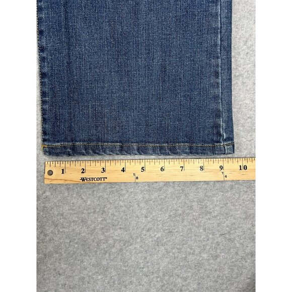 Chico’s Platinum Women’s Jeans Sz XL Beaded Aztec Inspired Embellished Denim - Picture 14 of 16